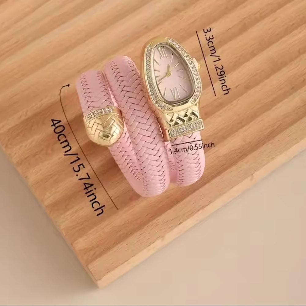Serpenti Emerald Gold Wrap Timepiece Watch - Picture 7 of 7